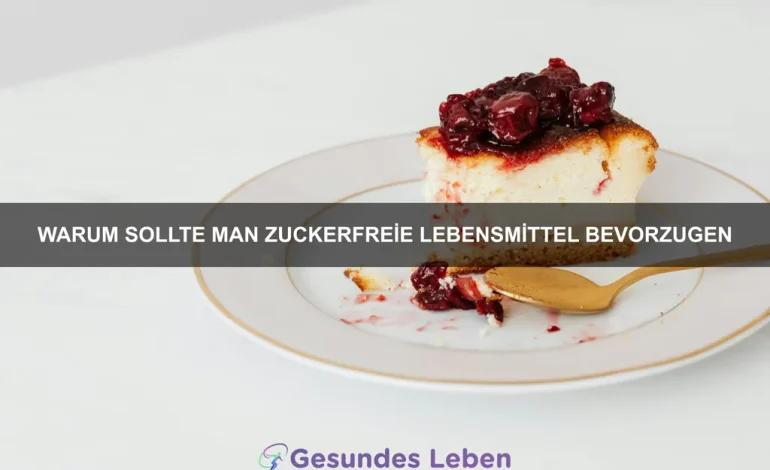 Warum sollte man zuckerfreie Lebensmittel bevorzugen